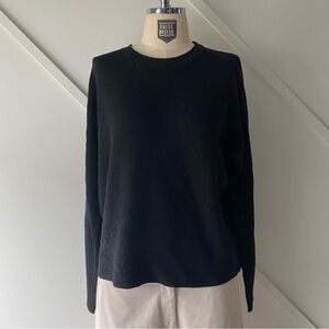 Eileen Fisher Linen Blend Crew Neck Long Sleeve Top (approx M)